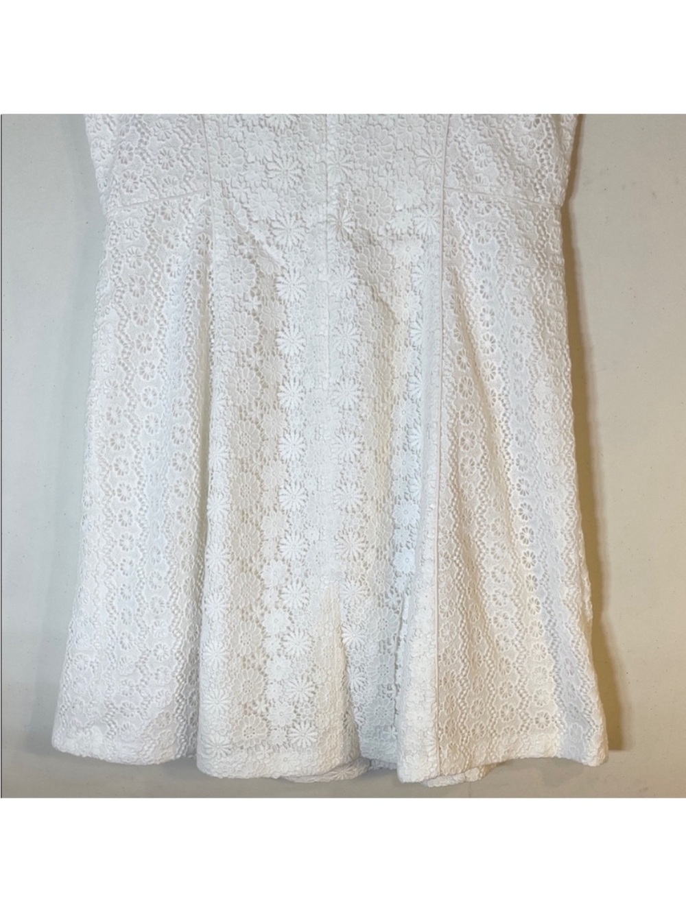 Talbots White Floral Crochet Lace Fit and Flare Dress. 14 . NWT. $199! - Picture 11 of 11